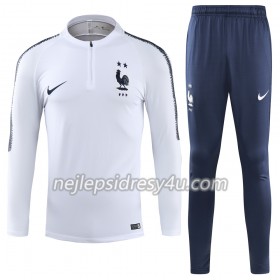 Francie 2 Stars Tréninkový Mikina Soupravy Bílá 2018